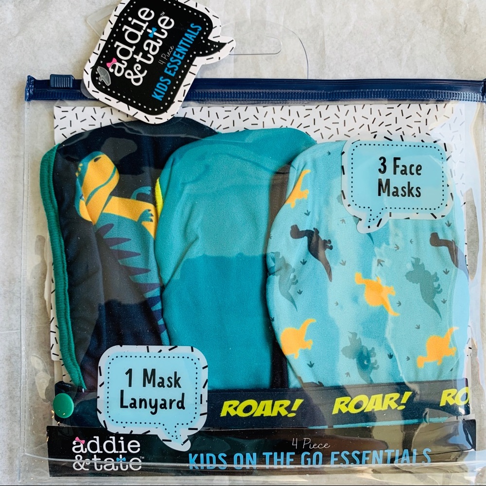 Kids 3+ Pack addie&tate Graphic Face Masks for Kids